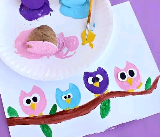 幼兒園美術課6個創意手工繪畫制作，美美噠！